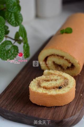 #aca烤明星大赛# Meat Floss Cake Roll recipe