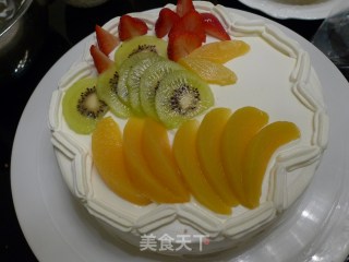 Fruit Birthday Cake recipe