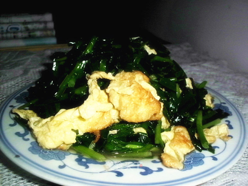 Scrambled Eggs with Leek recipe