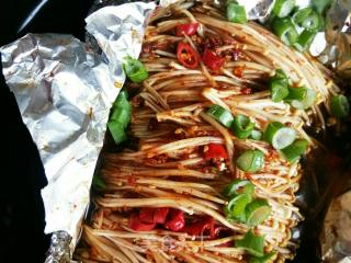 Tin Foil Enoki Mushroom recipe