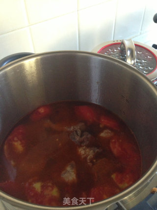 Tomato Beef Brisket Noodle recipe