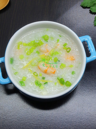 Fresh and Sweet Seafood Shrimp Congee