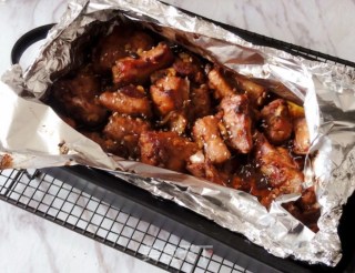 Grilled Pork Ribs in Tin Foil recipe