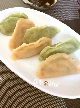 Two-color Vegetable Dumplings recipe