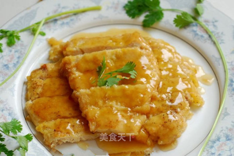 Fried Chicken Chop with Lime Sauce recipe