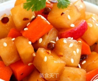 Hot and Sour Diced Radish recipe