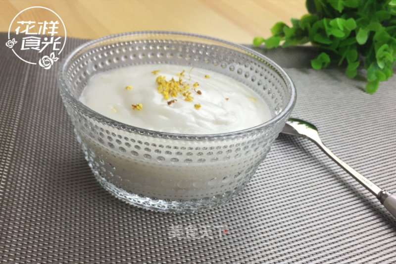 【floral Food】osmanthus Almond Cheese recipe