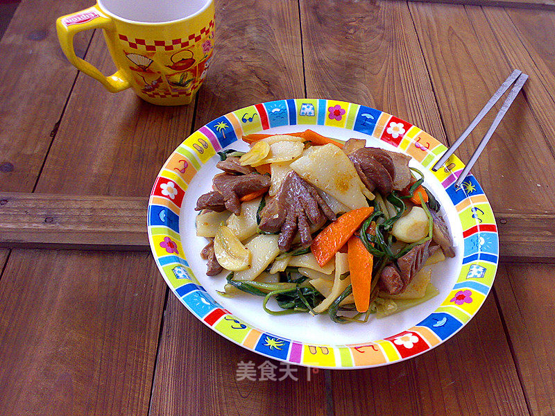 Goose Kidney Stir-fried Beef Lan Chowder recipe