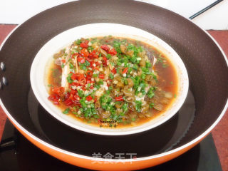 Steamed Fish with Pickled Peppers recipe