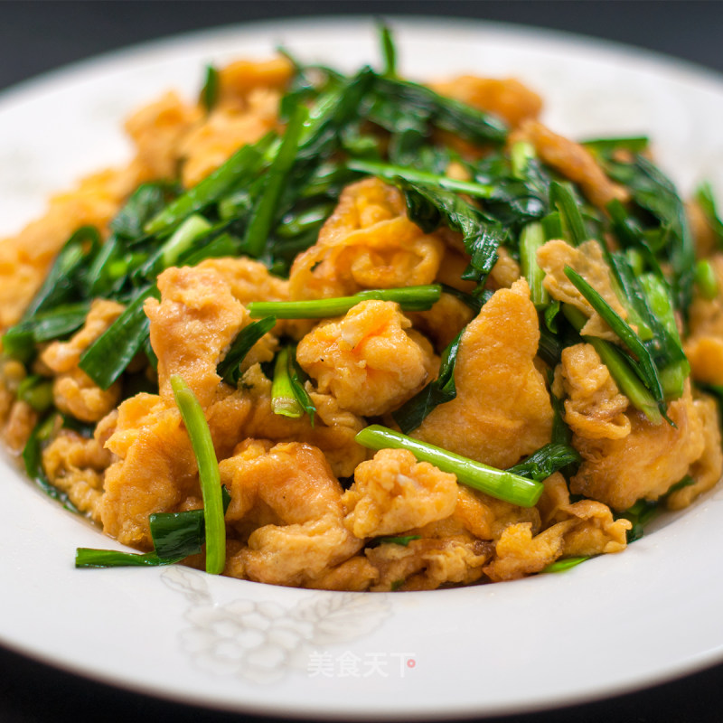 Scrambled Eggs with Leek recipe