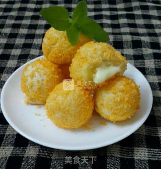 Cheese Heart Potato Balls recipe