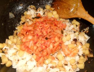 Kimchi Potato Mixed Fried Rice recipe