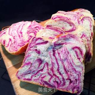 #aca烤明星大赛#purple Potato Toast recipe