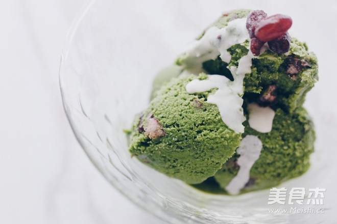 Matcha Red Bean Soy Milk Ice recipe