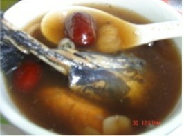 Stewed Black-bone Chicken with Fresh Ganoderma recipe