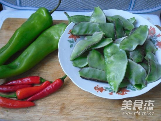 Stir-fried Lentils with Green and Red Peppers recipe