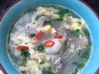 "runzao Soup" Oyster Meat and Egg Drop Soup recipe