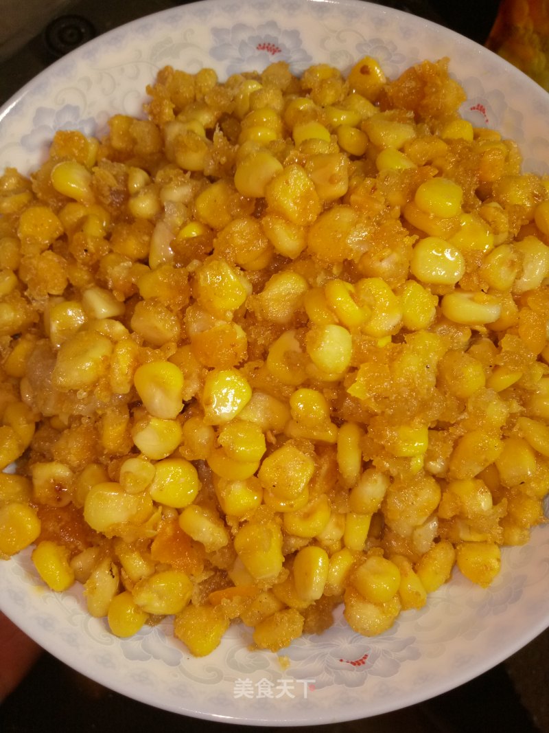 Baked Corn with Egg Yolk recipe