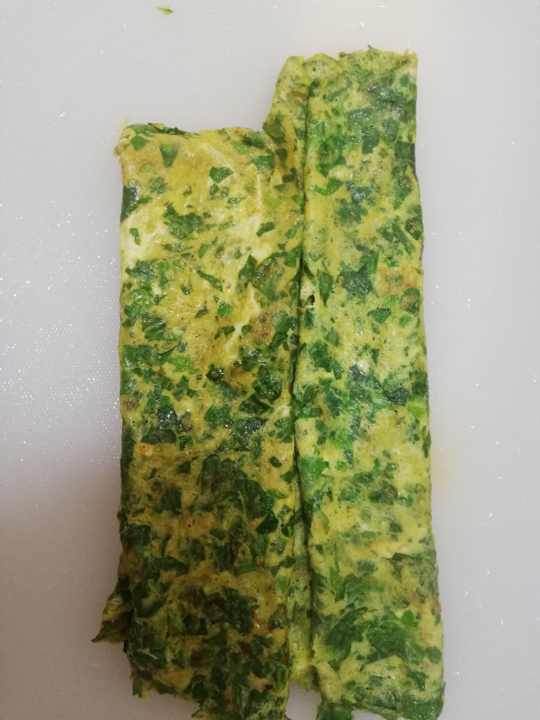 Celery Leaf Omelette recipe