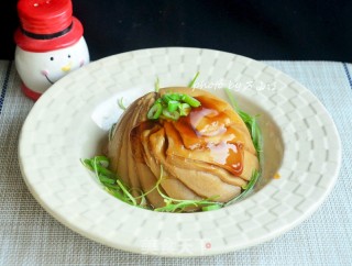 White Ling Mushroom with Abalone Sauce recipe