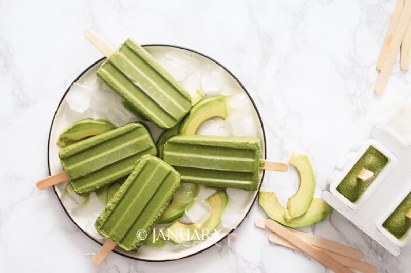 Avocado Matcha Popsicle recipe