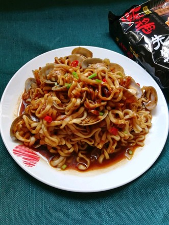 Fried Seafood Noodles#中卓炸酱面#