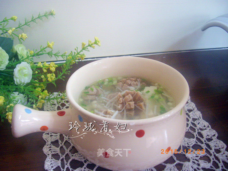 Beef Ball Enoki Mushroom Soup recipe