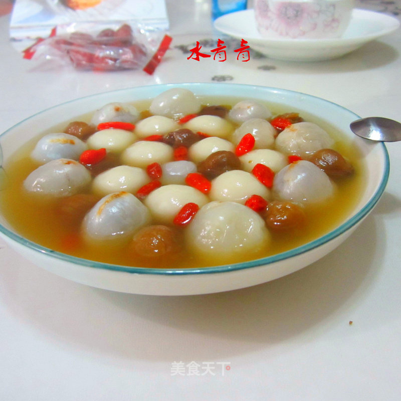 Longan and Lychee Boiled Tangyuan recipe