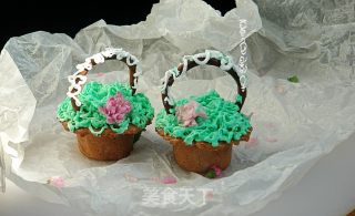 #四session Baking Contest is Love Eating Festival# Ginger Biscuits Cream Flower Basket recipe