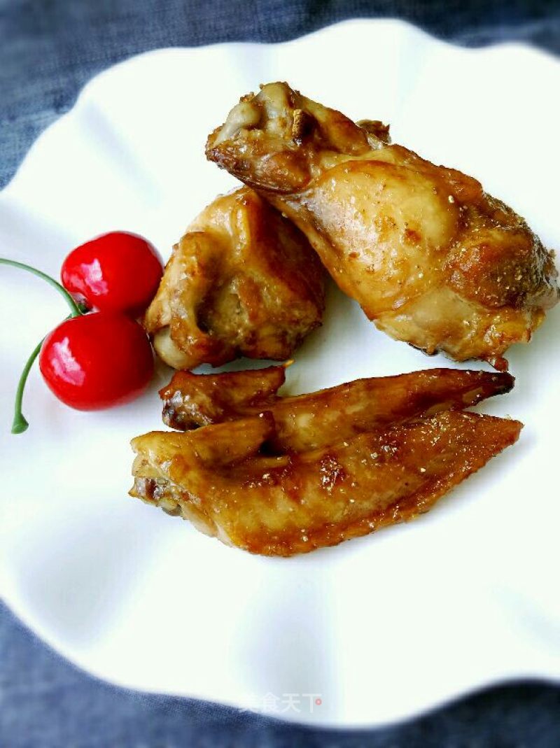 Grilled Wings with Sauce recipe