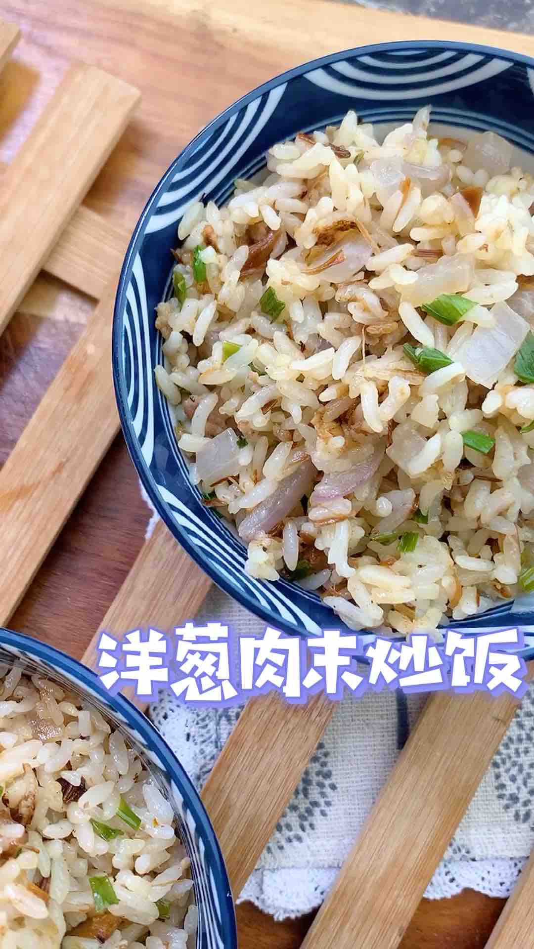 Fried Rice with Onion Minced Pork