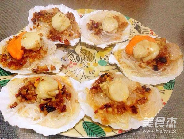 Steamed Scallops with Garlic Vermicelli recipe