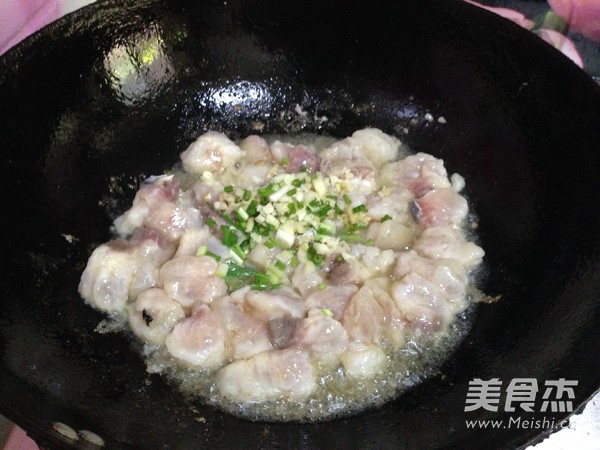 Stir-fried Diced Fish recipe