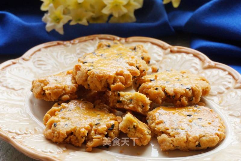 #aca烤明星大赛#peanut Sesame Crisp recipe