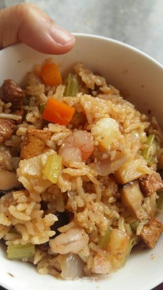 Nutritious Shrimp and Seasonal Vegetable Braised Rice recipe