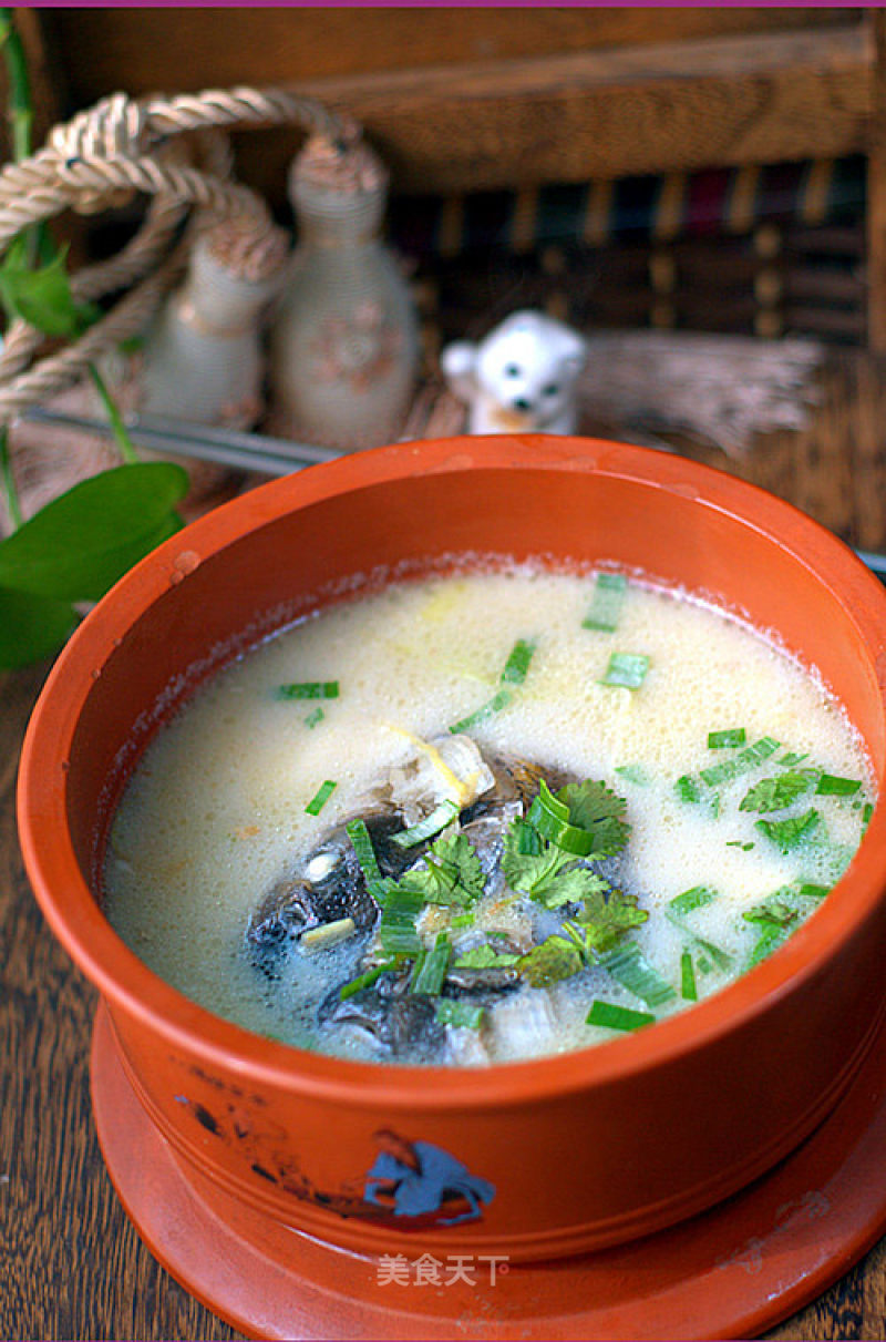 Full of Umami Flavor-[soy Milk Fish Head Rice Cake Soup] recipe