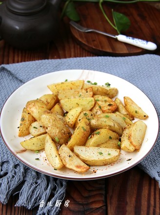 Fried Potatoes with Black Pepper recipe