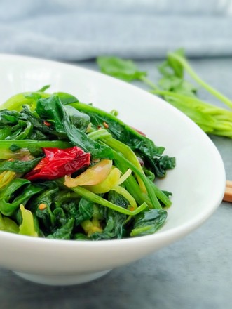 Spinach with Chili Oil recipe