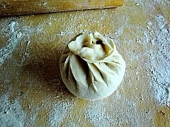 Plum Dried Vegetable Buns recipe