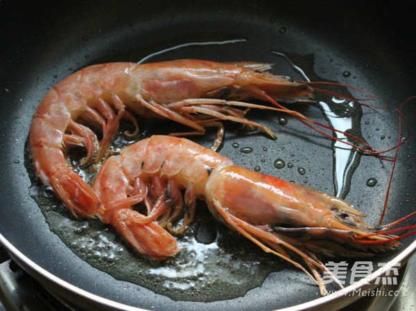 Salt-fried Argentine Red Shrimp recipe