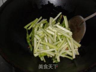 Fried Asparagus with King Pleurotus recipe