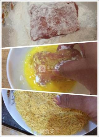 Ham and Cheese Tonkatsu recipe