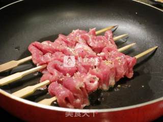 Pan-fried Beef Skewers recipe