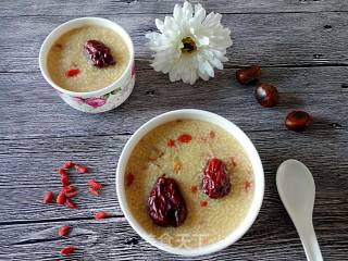 Chestnuts, Red Dates and Millet Porridge recipe