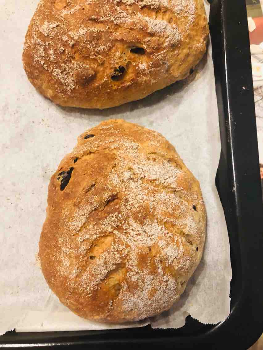 Walnut Cranberry Soft European Bun recipe