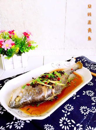 Steamed Yellow Croaker with Tempeh recipe