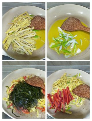 Stir-fried Kelp Shreds with Dried Tofu recipe