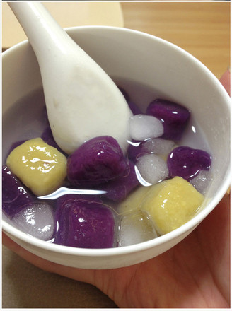 Purple Potato Taro Balls recipe
