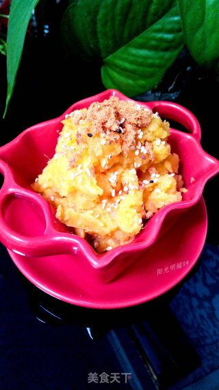 Sesame Pork Floss and Sweet Potato Mashed recipe