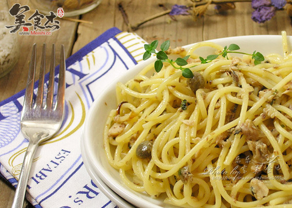 Spaghetti with Thyme Sardines recipe